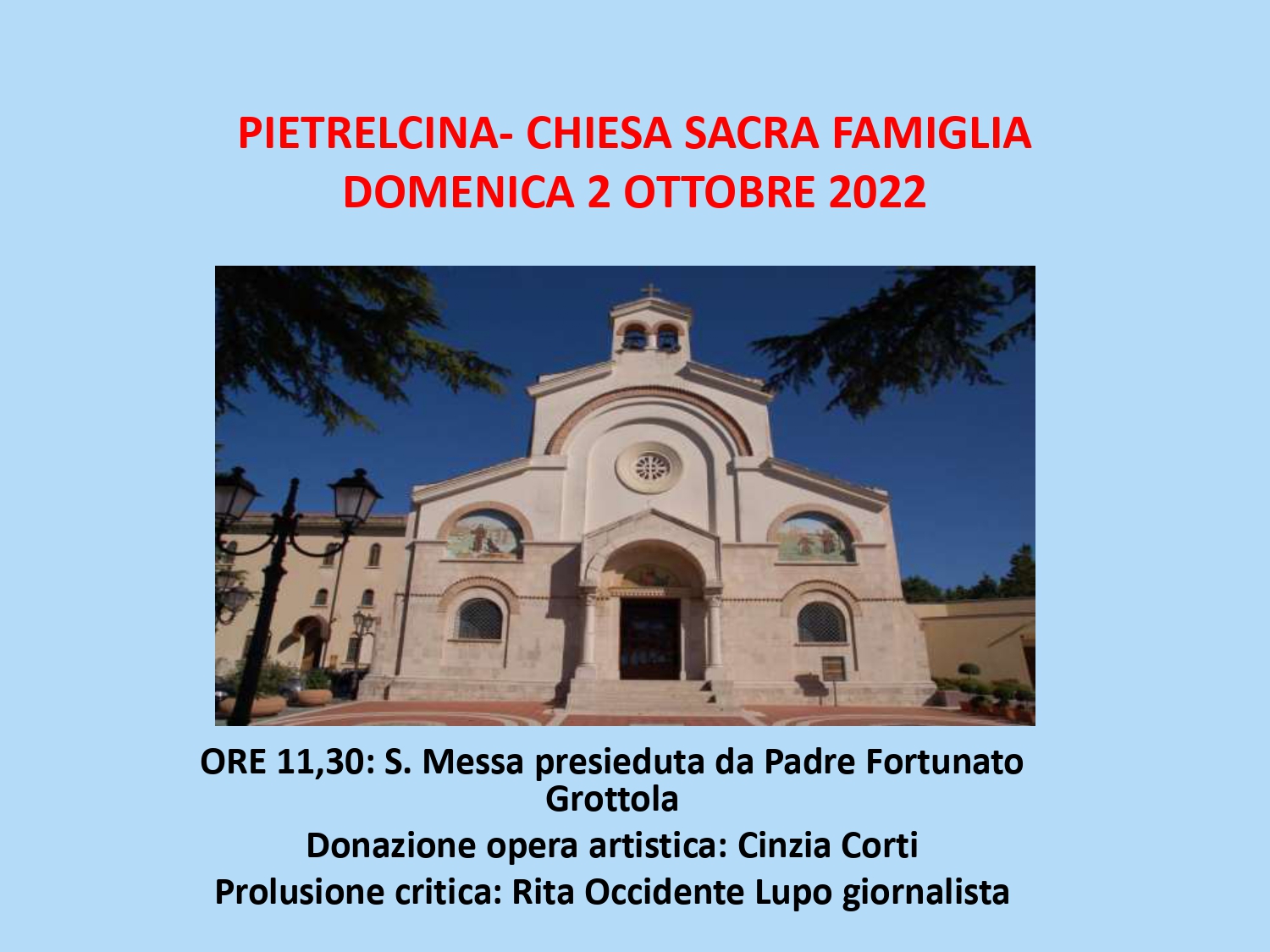 Pietrelcina: al Convento donazione opera artistica su San Pio di Cinzia Corti