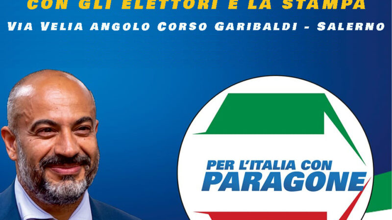 Salerno: Politiche, Italexit, visita di Gianluigi Paragone