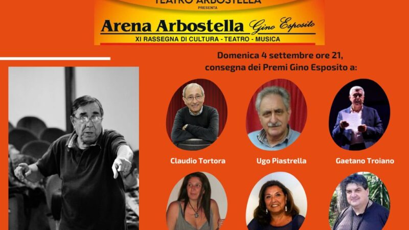 Salerno: all’Arena Arbostella chiusura XI ediz. Teatro Arbostella, consegna Premi
