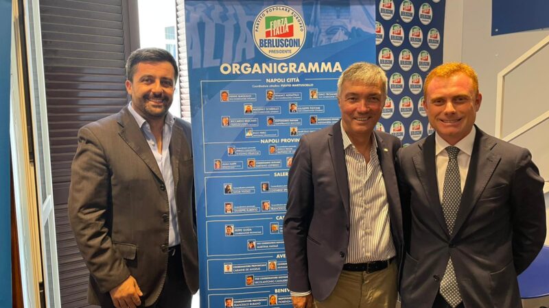 Campania: FI, Martusciello presenta squadra dirigente con Spinelli, Ruberto, Pastore, Vuolo