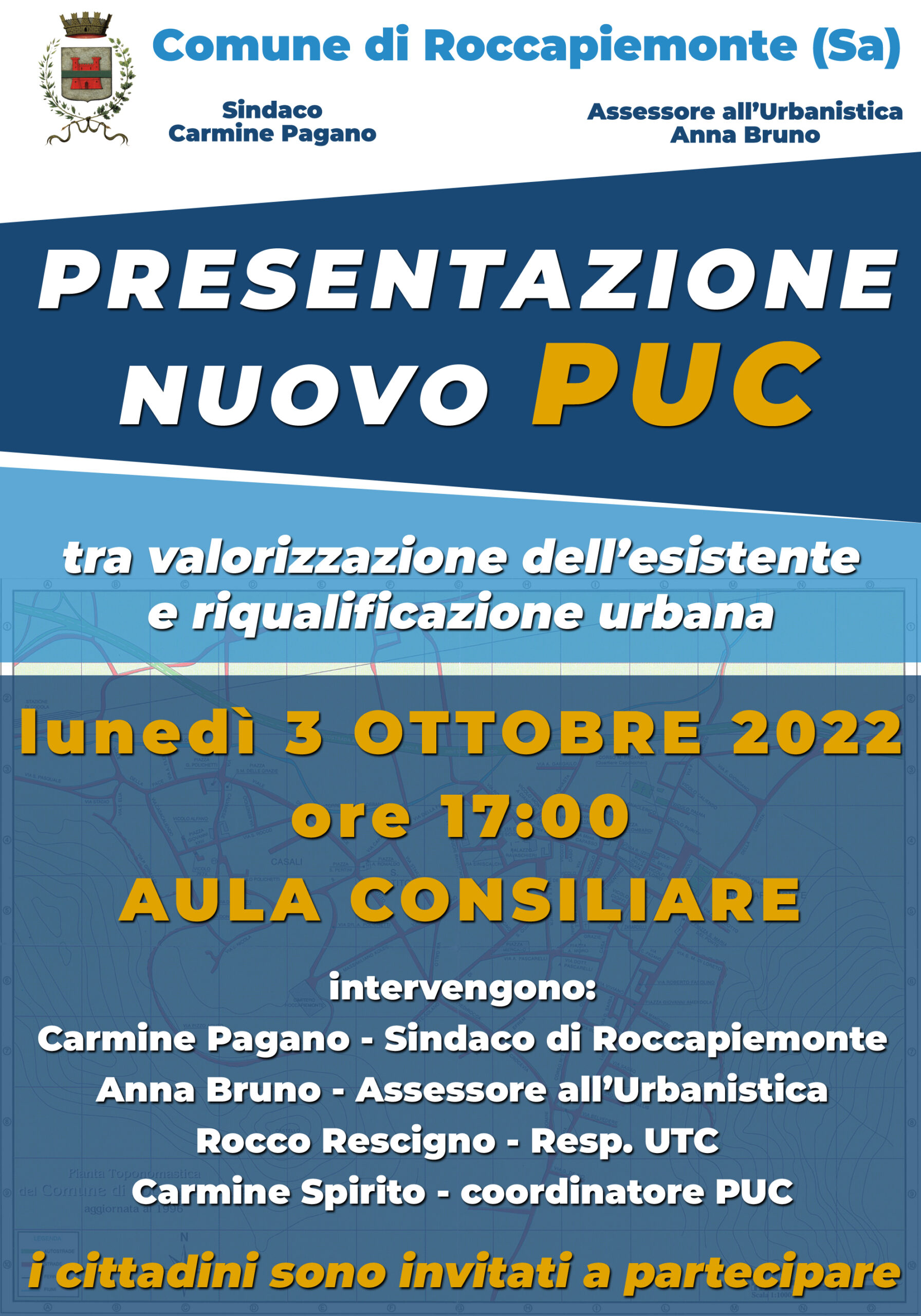 Roccapiemonte: presentazione nuovo PUC