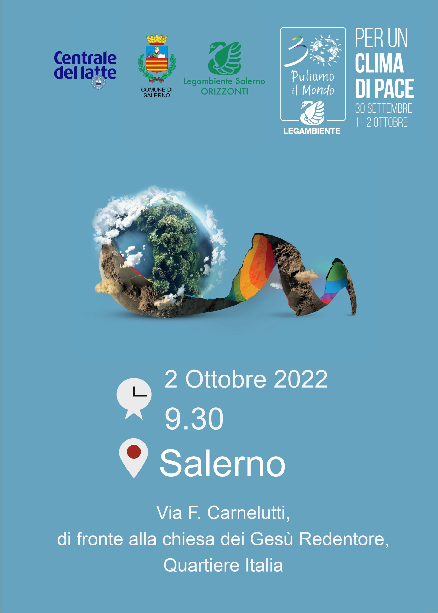 Salerno: Legambiente “Puliamo il Mondo per un clima di pace” 