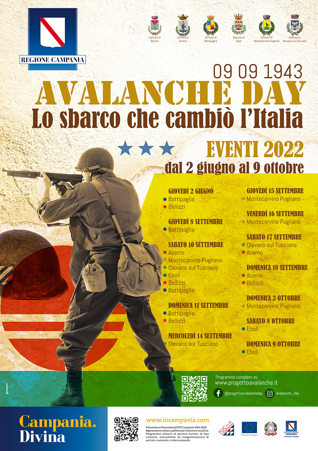 Picentini: conclusione rassegna “Avalanche Day-lo sbarco che cambiò l’Italia”
