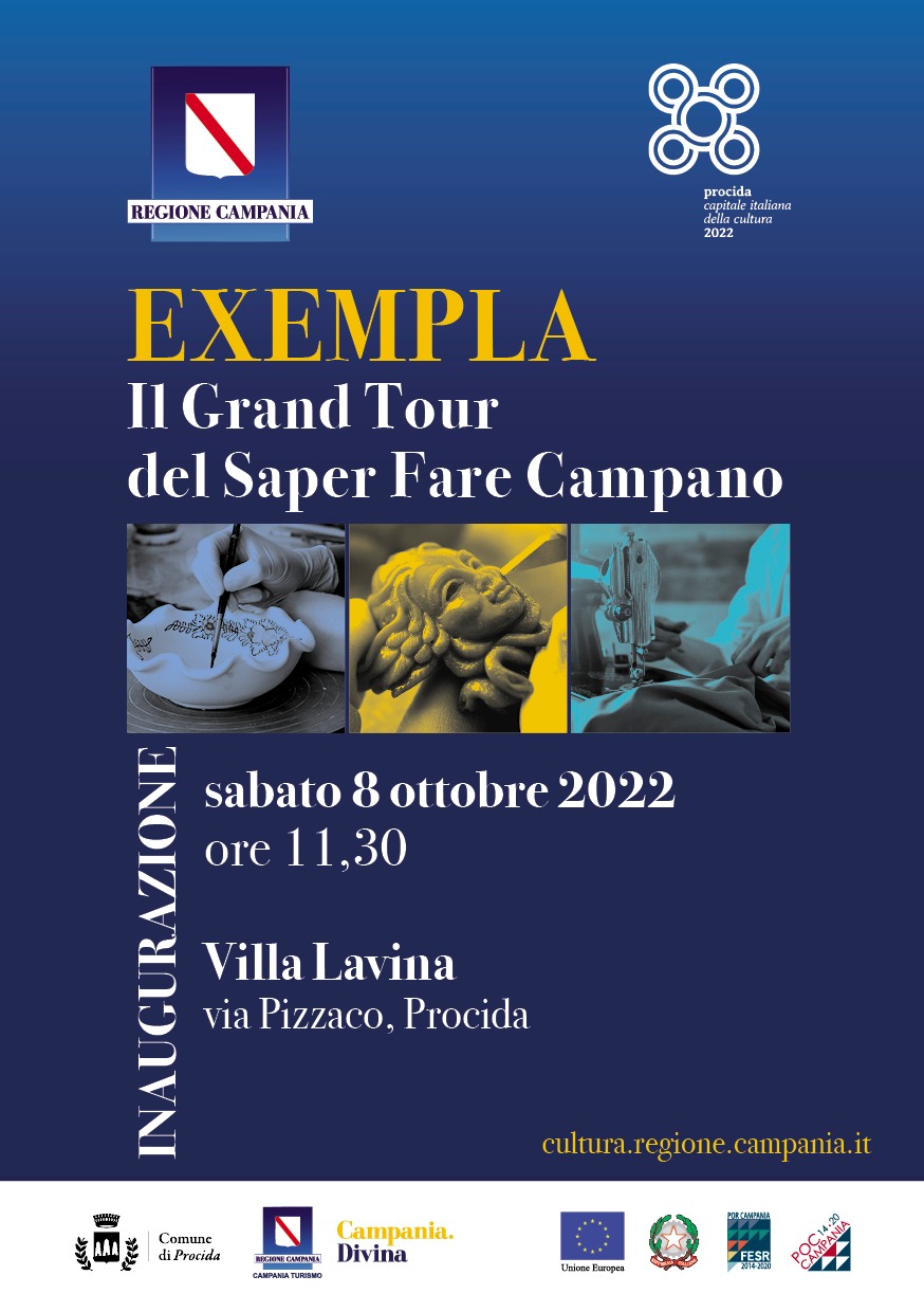 Regione Campania: “Exempla. Il Grand Tour del Saper Fare campano”, a Procida mostra artigianato