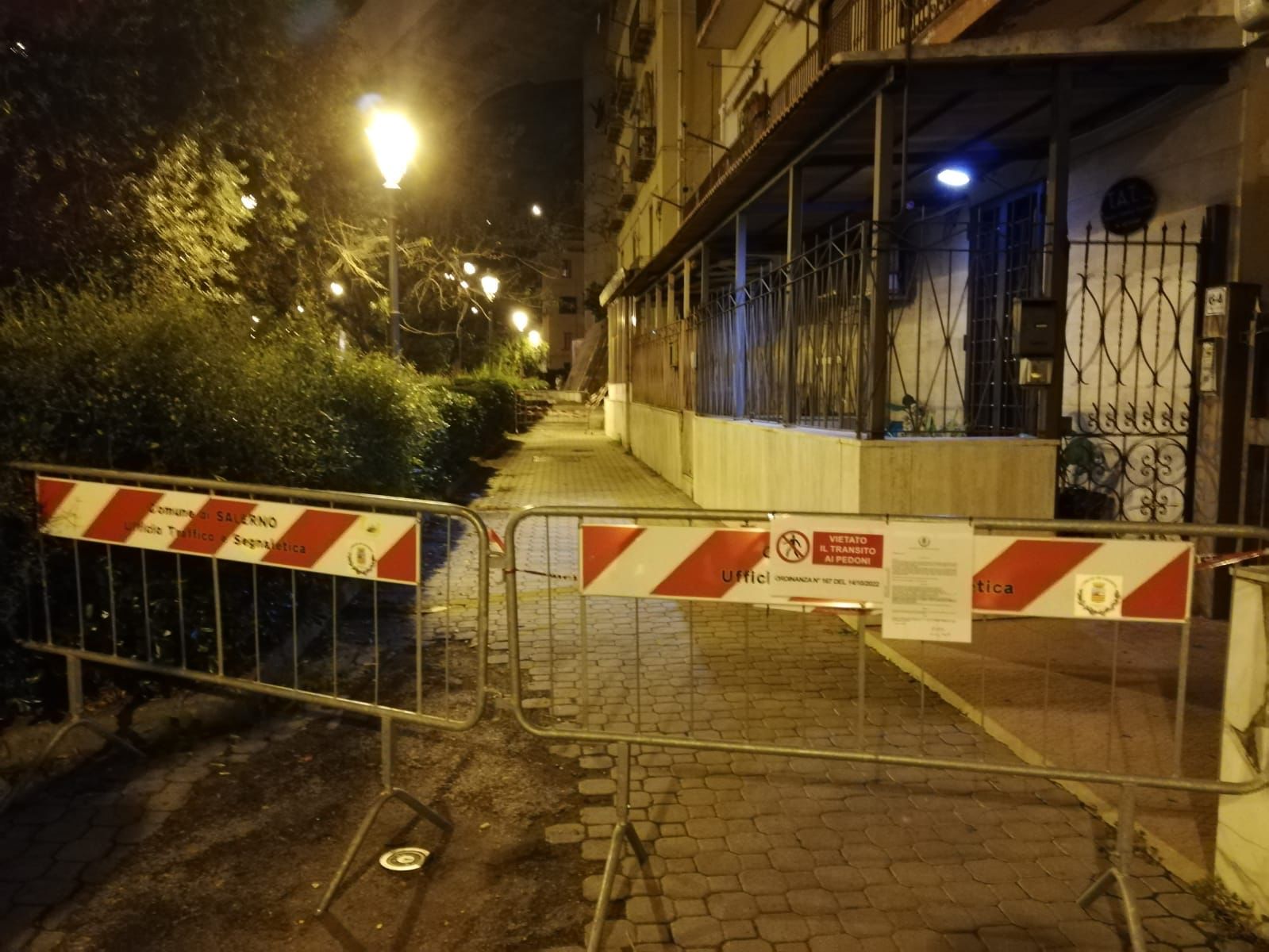 Salerno: Via Ligea, sgombrati 8 nuclei familiari per pericolo stabile