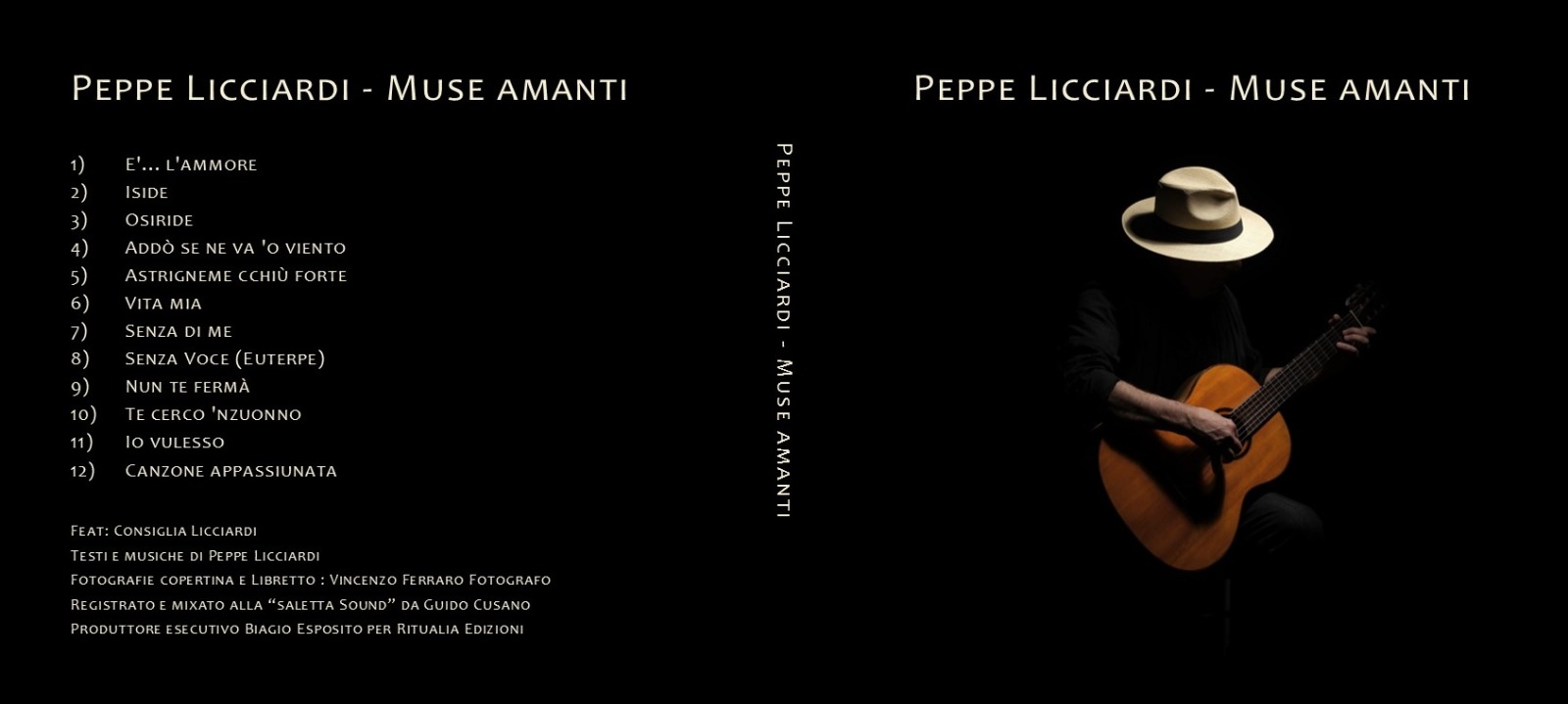 Napoli: Muse Amanti, ultimo lavoro discografico di Peppe Licciardi        