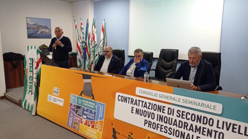 Salerno: Cisl, contrattazione e inquadramento professionale, incontro alla Camera di Commercio