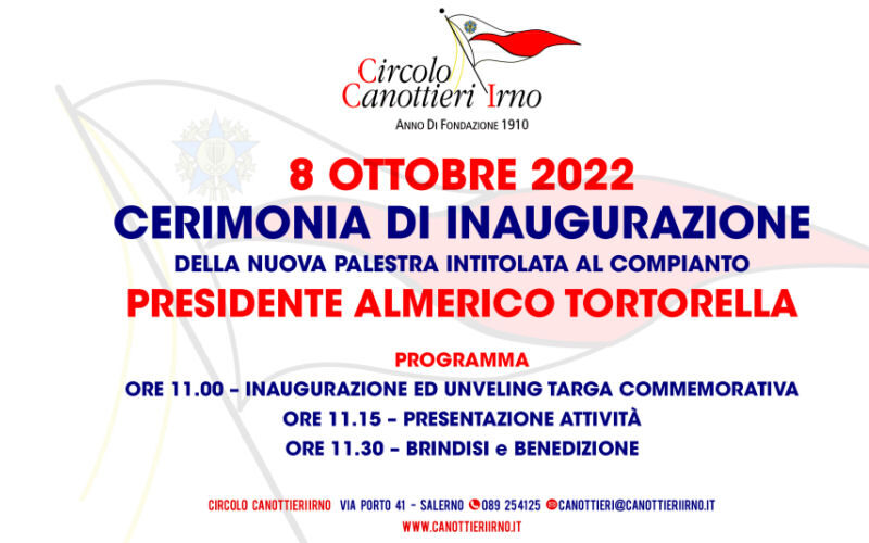 Salerno: Canottieri Irno, nuova palestra ad “Almerico Tortorella”, presentazione “Progetto Trotula”