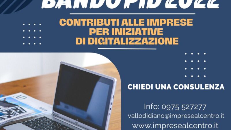 Salerno: 2^ ediz. bando PID 2022, contributi per digitalizzazione ad imprese