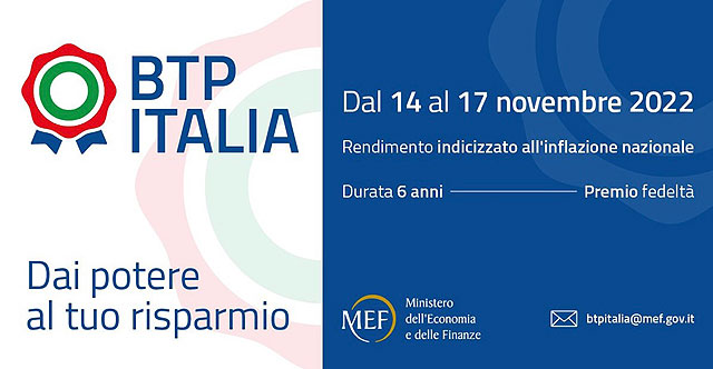 Sant’Arsenio: Banca Monte Pruno, al via collocamento nuovo BTP Italia, tasso garantito 1,60%