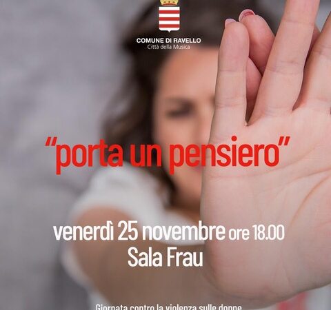 Ravello: “Porta un pensiero”, per Giornata contro violenza sulle donne