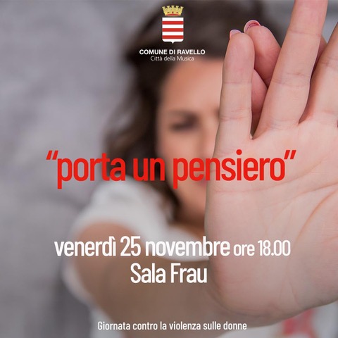 Ravello: “Porta un pensiero”, per Giornata contro violenza sulle donne