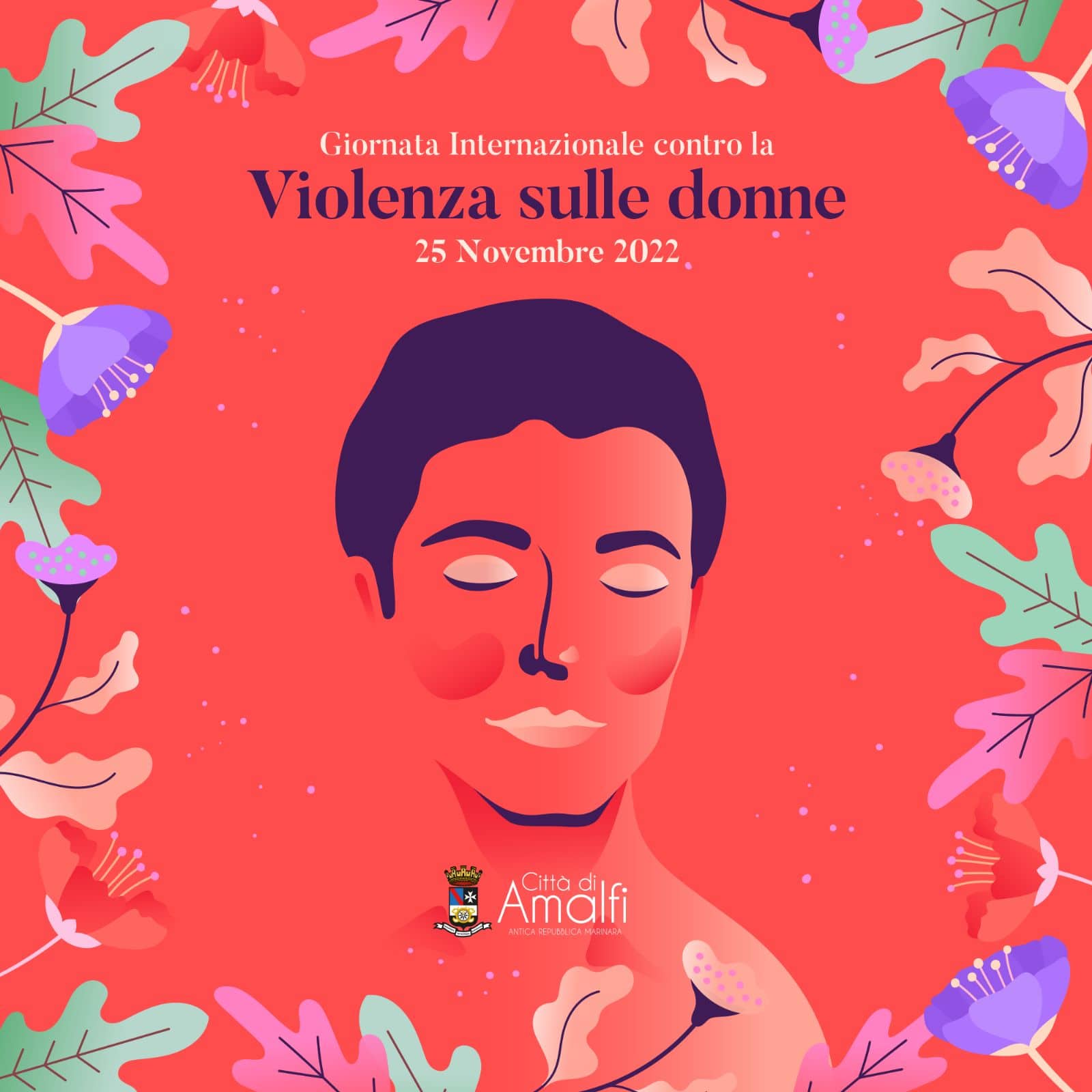 Amalfi: Duomo s’ illumina di rosso per Giornata Internazionale contro violenza sulle donne