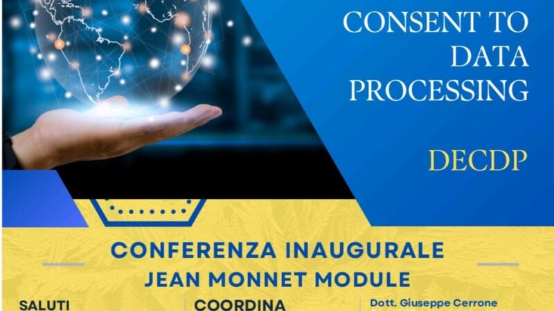 Salerno: Ateneo, educazione digitale e consenso trattamento dati, presentazione “Jean Monnet Module”