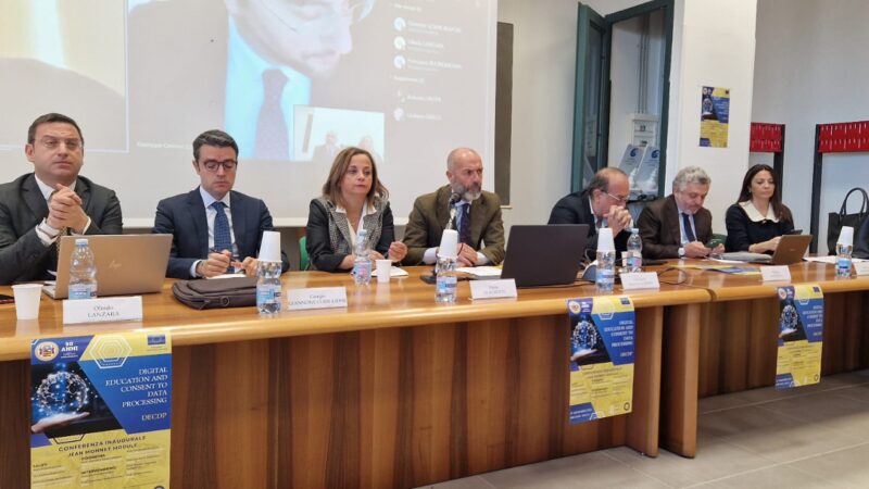 Salerno: Ateneo, Educazione digitale e consenso trattamento dati, presentato Jean Monnet Module