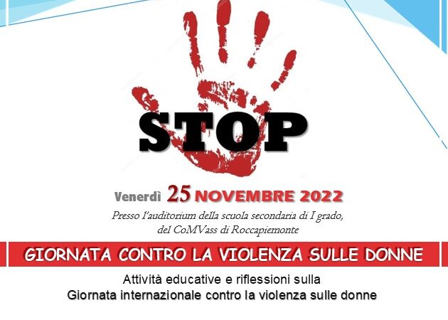 Roccapiemonte: CoMVass, in Auditorium “Giornata di riflessione su violenza alle donne”