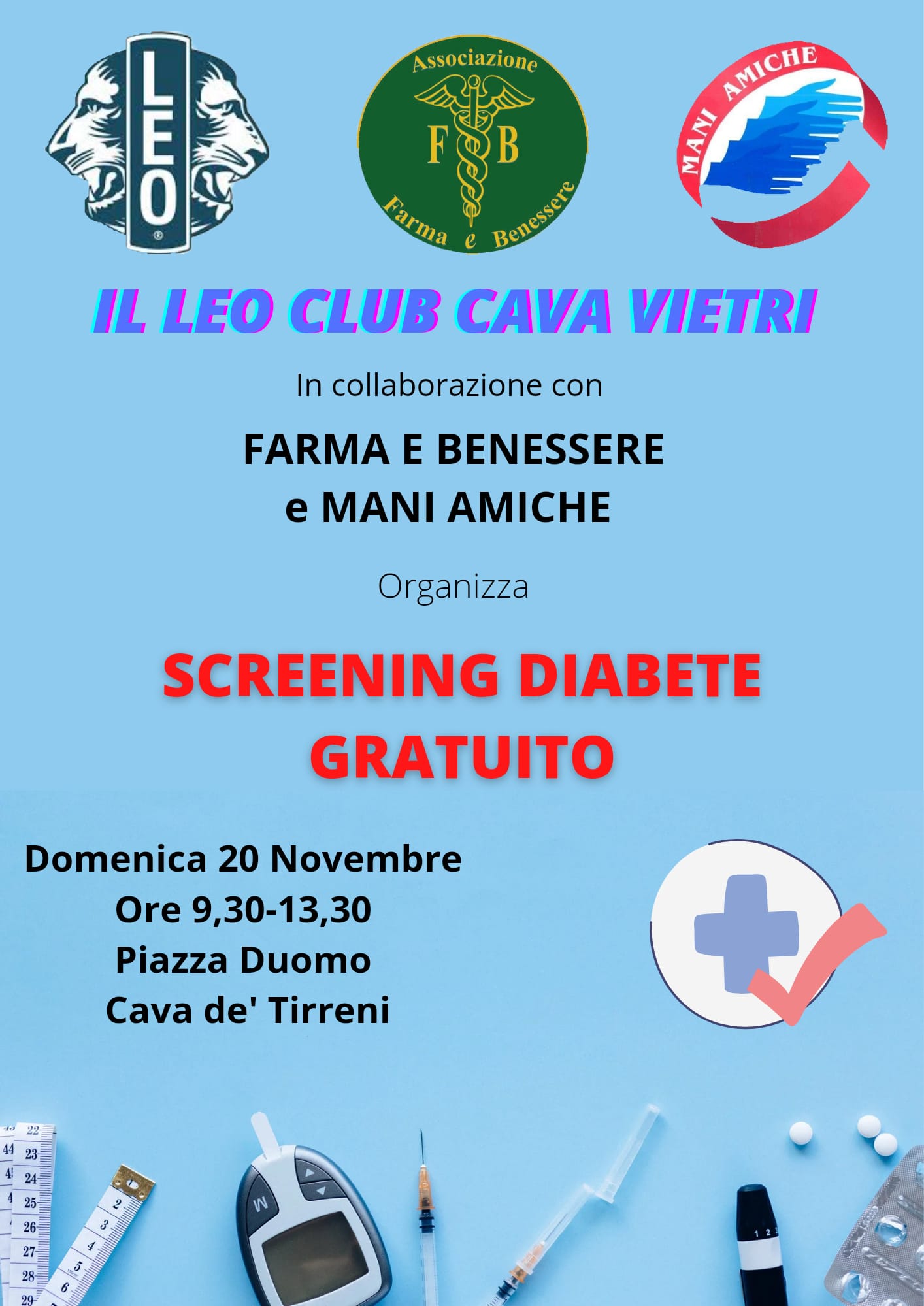 Cava de’ Tirreni: Giornata Mondiale del Diabete 20 Novembre 2022  