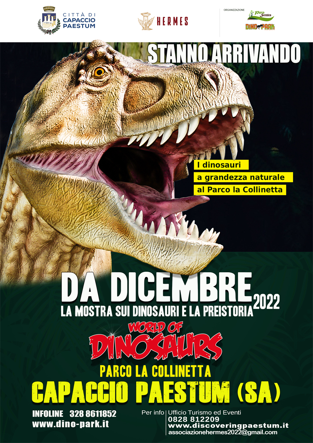 Capaccio Paestum: dinosauri, esposizione temporanea su Preistoria