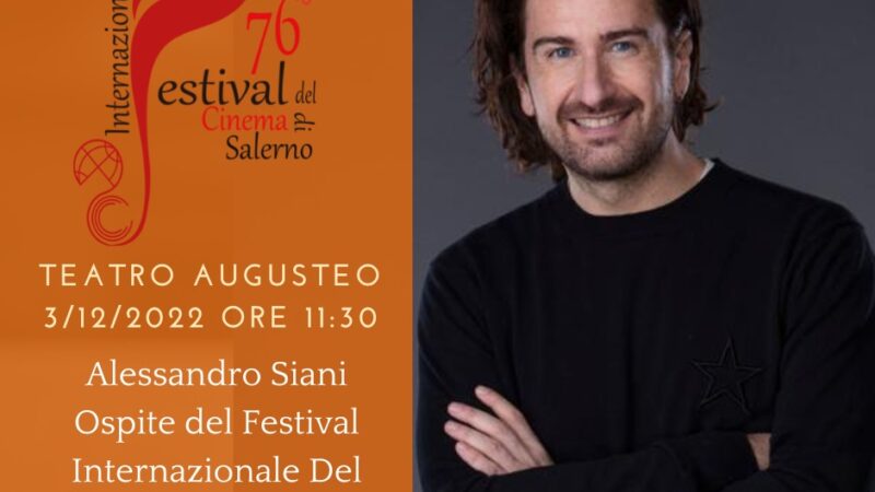 Salerno: Alessandro Siani ospite d’onore a Festival Internazionale del Cinema