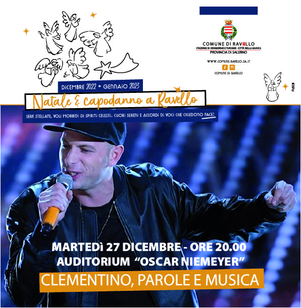 Ravello: concerto di Clementino all’auditorium Oscar Niemeyer