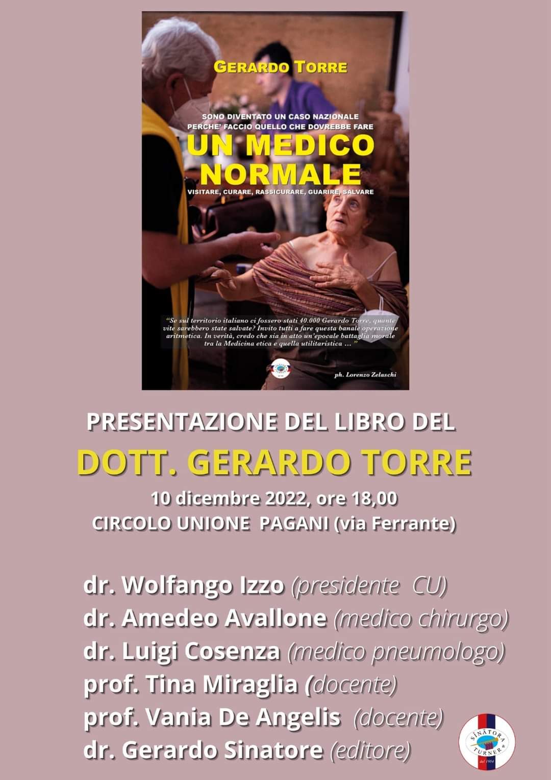 Pagani: presentazione libro del dottore Gerardo Torre “Un medico normale”