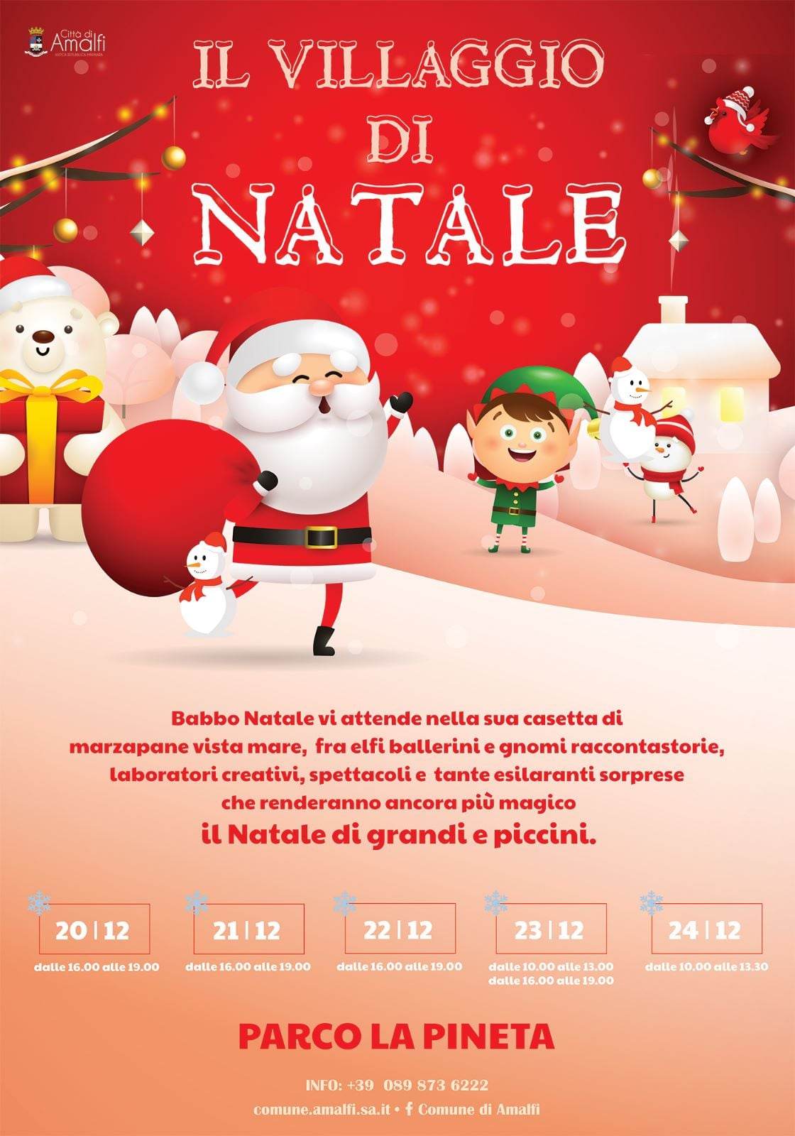 Amalfi: inaugurazione Villaggio di Natale