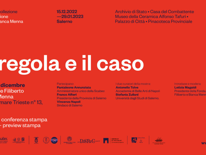 Salerno: Fondazione Menna, Presidente Alfieri a presentazione mostra “La regola e il caso”