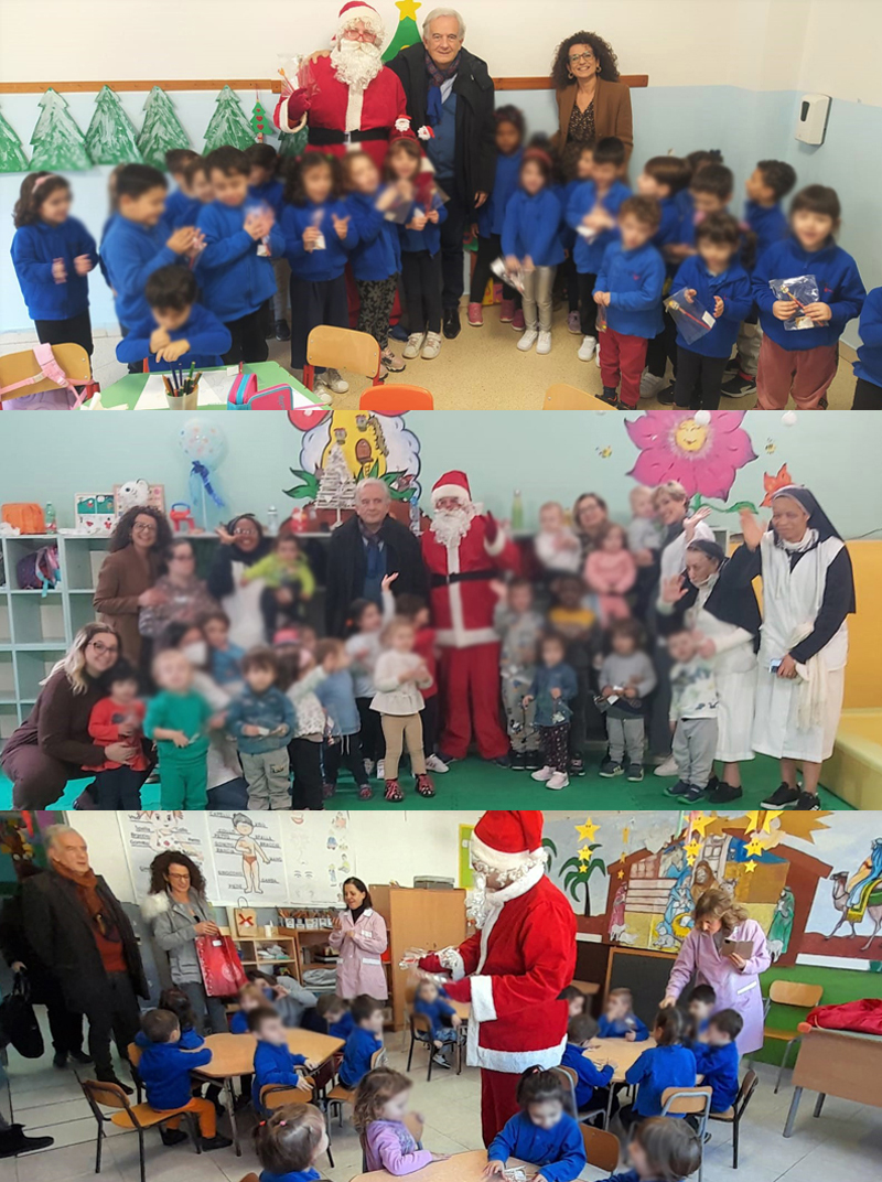 Roccapiemonte: tour Amministrazione comunale nelle scuole, strenne natalizie