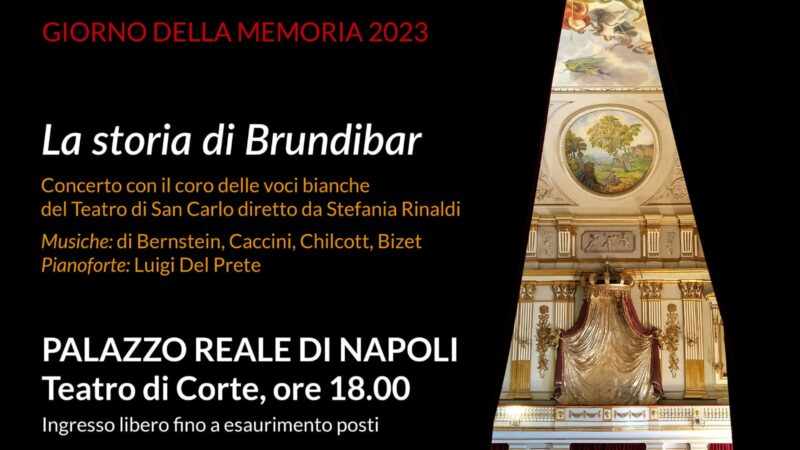 Napoli: Palazzo Reale, Giorno della Memoria con Coro Voci Bianche Teatro San Carlo