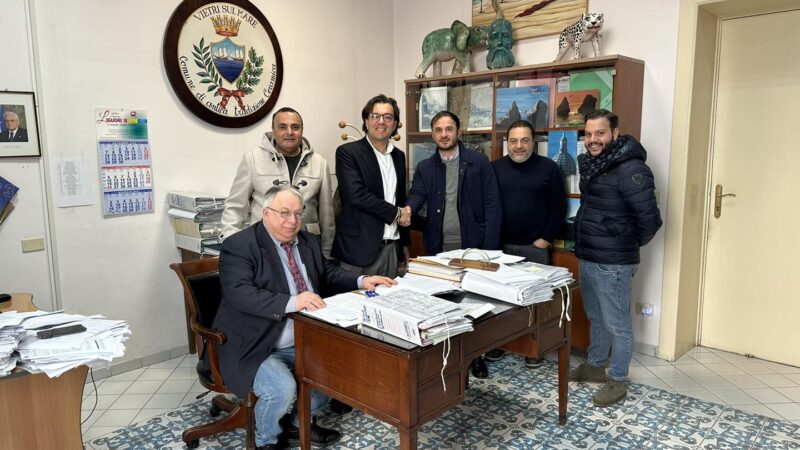 Vietri sul Mare: firmata convenzione con ditta per lavori in Piazza Amendola
