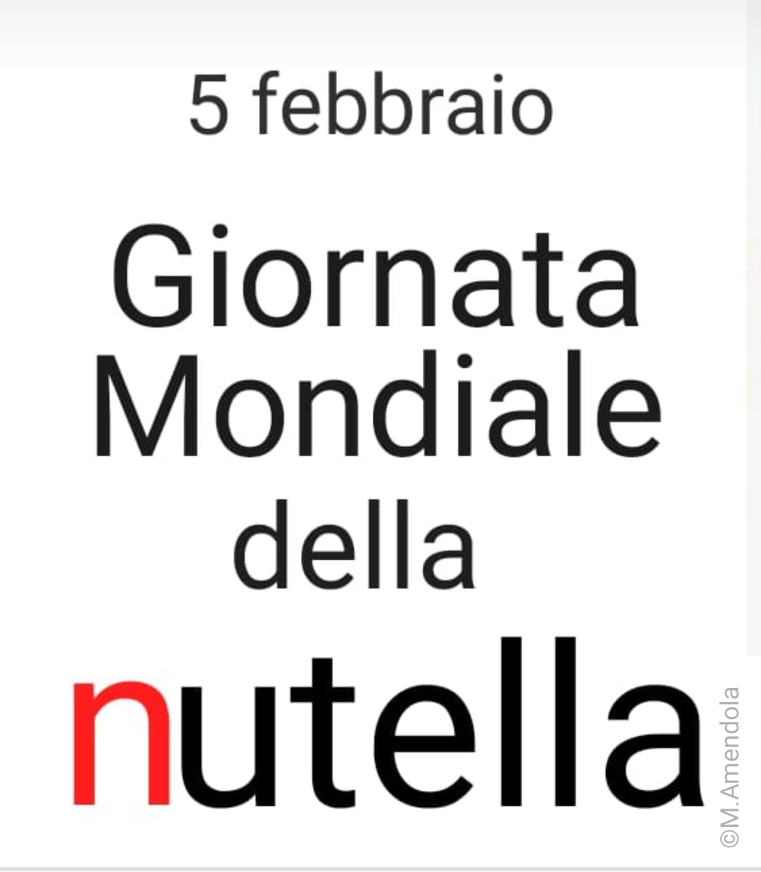5 Febbraio: “World  Nutella Day