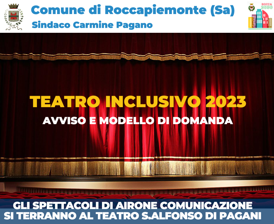 Roccapiemonte: adesione “Teatro Inclusivo 2023”