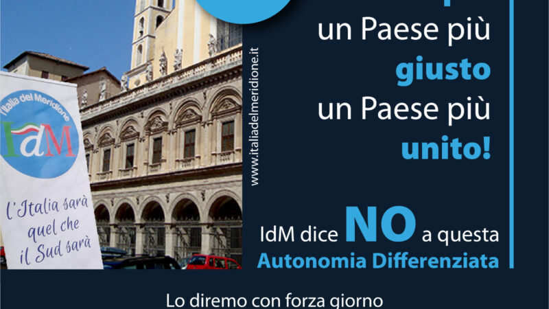 Roma: Italia del Meridione, manifestazione per ritiro DDL per autonomia differenziata