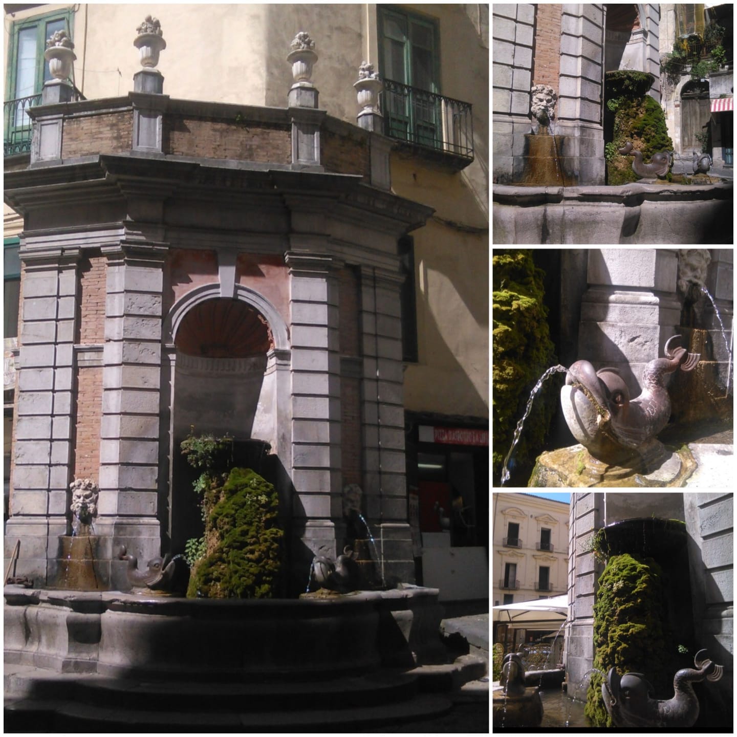 Salerno: la fontana dei Pesci   
