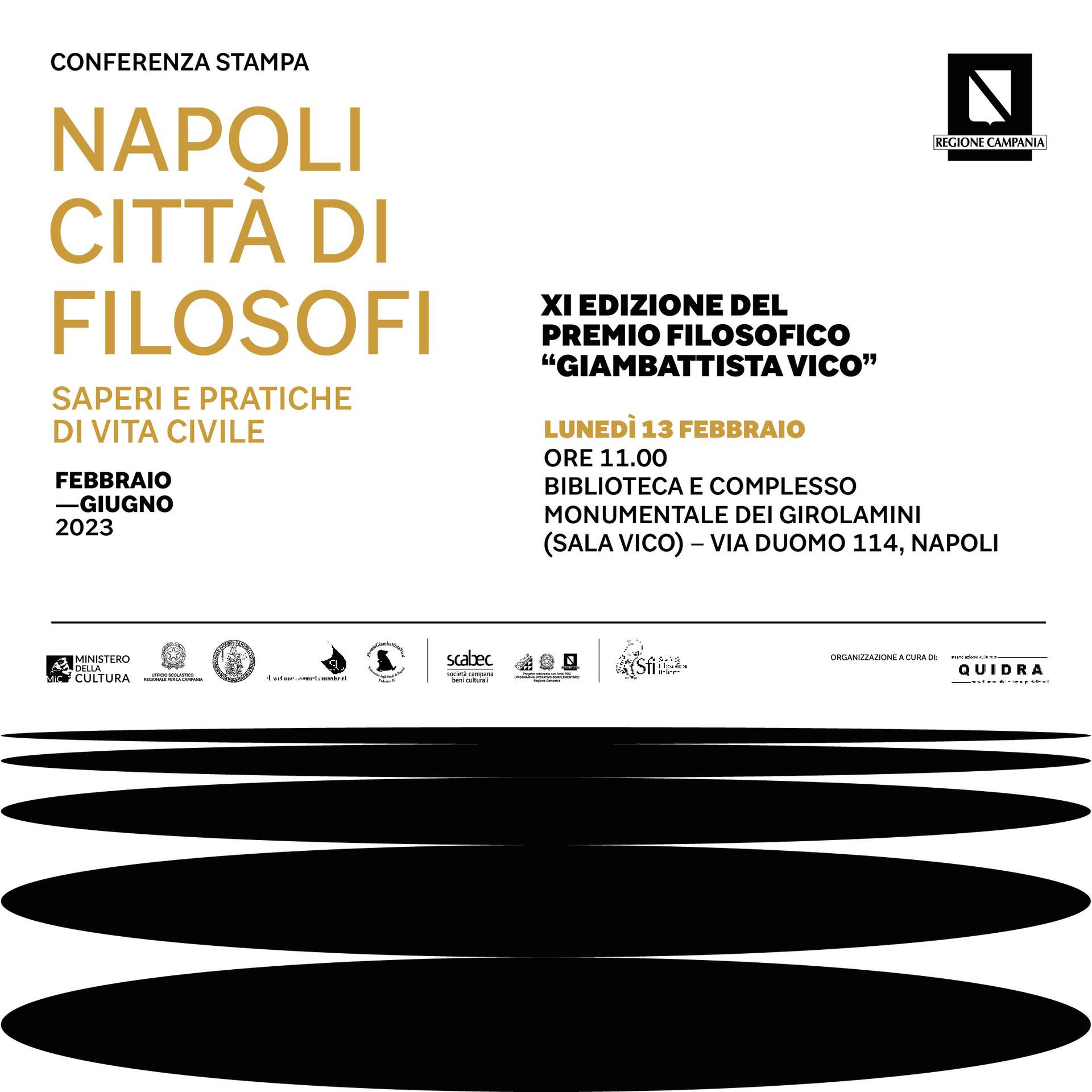 Napoli: presentazione XI ediz. Premio Filosofico “Giambattista Vico”