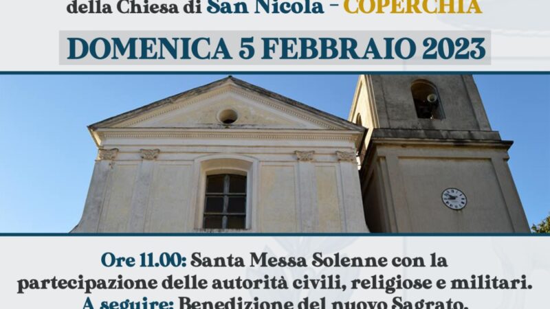 Pellezzano: Coperchia, inaugurazione nuovo sagrato chiesa Santi Nicola e Matteo 