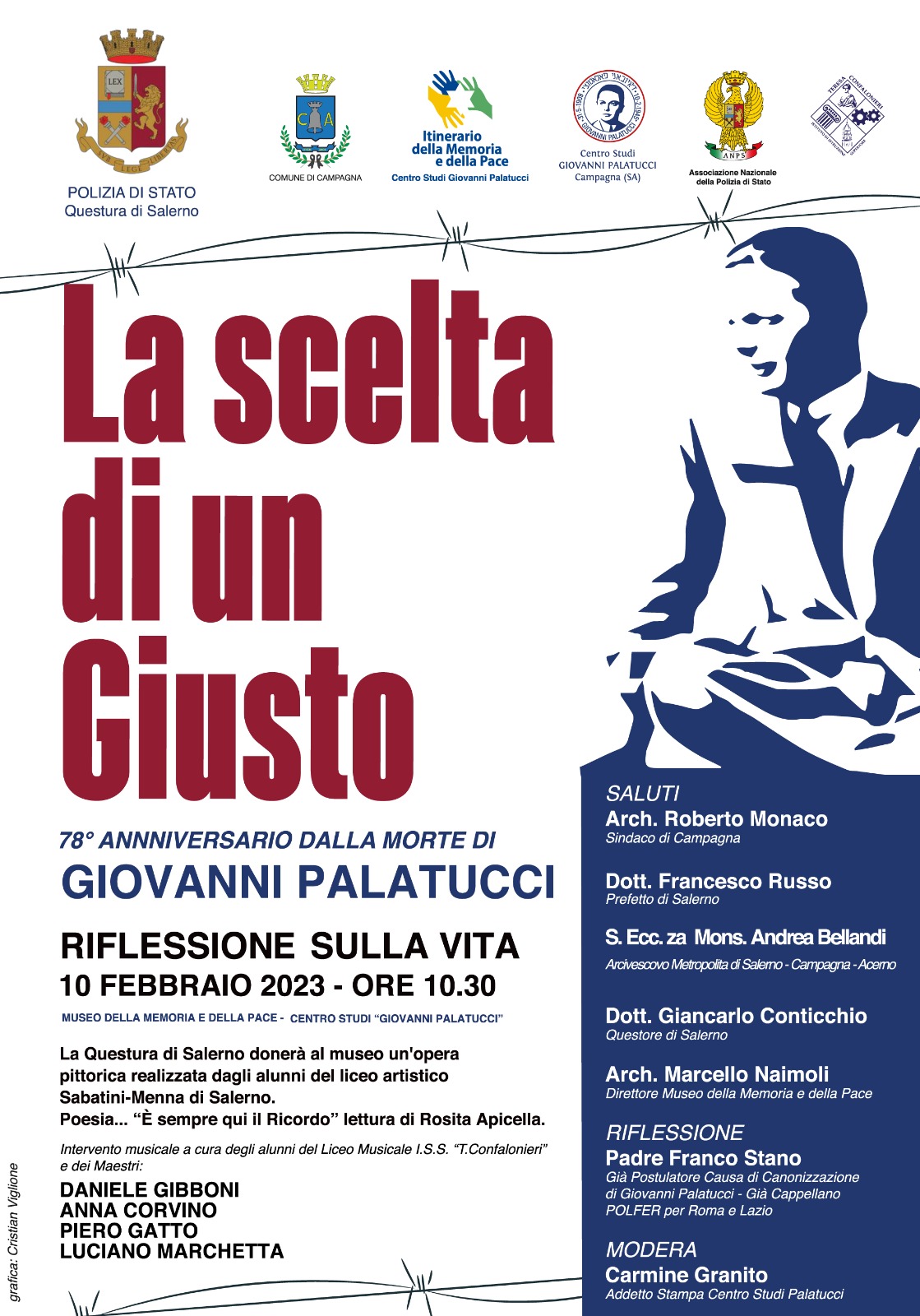 Salerno: anniversario morte di Giovanni Palatucci, martire Polizia di Stato, giusto tra nazioni