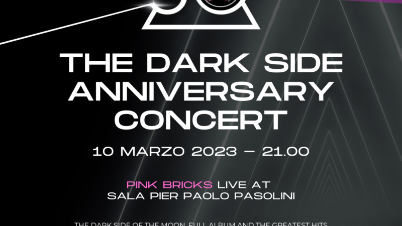 Salerno: alla Sala Pasolini, omaggio a Pink Floyd “The Dark Side Anniversary Concert”