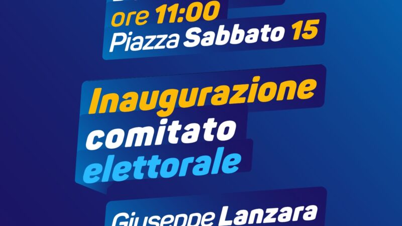 Pontecagnano Faiano: Amministrative, candidato Sindaco Lanzara, inaugurazione Comitato elettorale