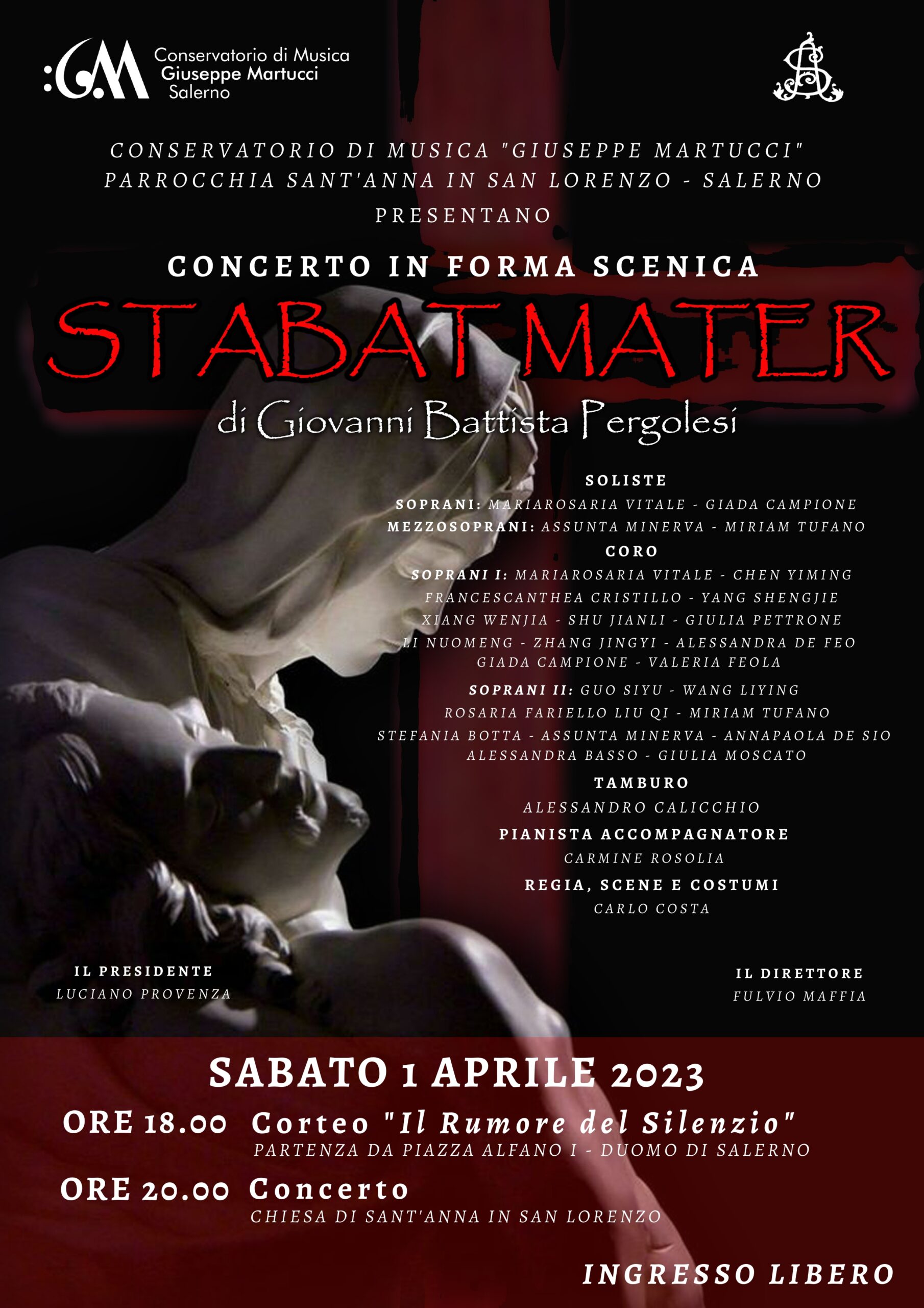 Salerno: Conservatorio “G. Martucci” – Parrocchia di Sant’Anna in San Lorenzo, concerto Stabat Mater