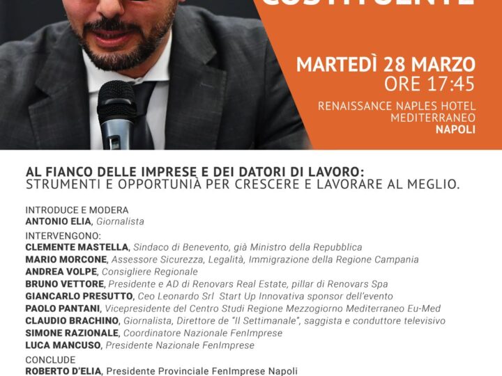 Napoli: FenImprese, attesa per Assemblea costituente  
