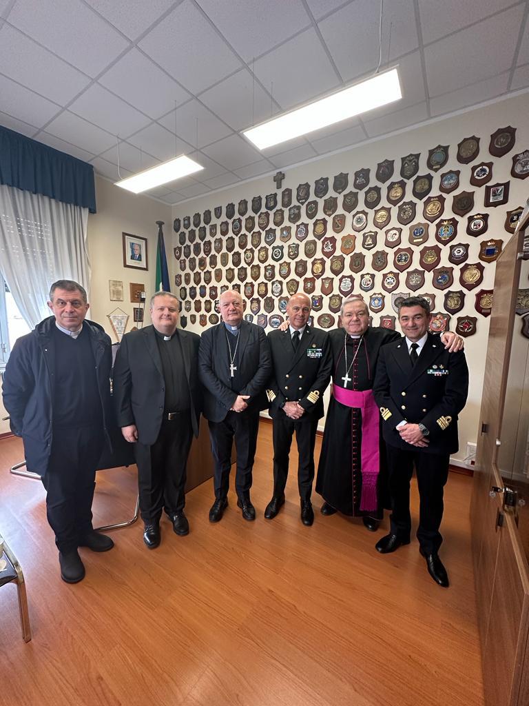 Salerno: Capitaneria di Porto, visita dell’ Ordinario Militare Mons. Marcianò