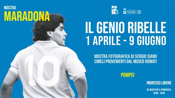 Pompei: mostra “Maradona, il genio ribelle”, conferenza stampa