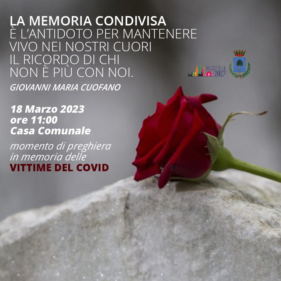 Nocera Superiore: Giornata a ricordo vittime Covid 19
