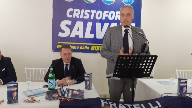 Scafati: Amministrative, viceMinistro Cirielli “Orgogliosi di nostro candidato Sindaco Salvati, esempio d’affidabilità”