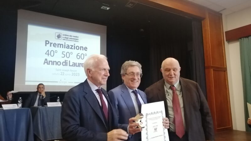 Salerno: Ordine Medici, approvazione Bilancio 2022/23 e consegna pergamene 