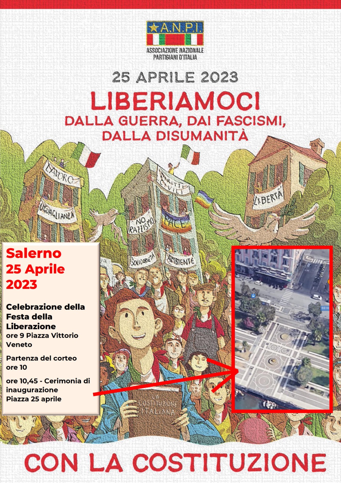 Salerno: Anpi, 25 Aprile, Festa della Liberazione, iniziative
