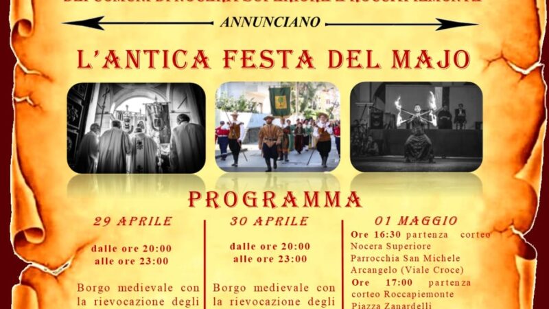 Roccapiemonte: Festa del Majo, tutto pronto per celebrazioni 1 Maggio