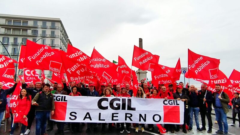 Napoli: Capezzuto – FP CGIL Salerno “Governo ascolti Piazza, oltre 50.000 a manifestazione CGIL CISL UIL”