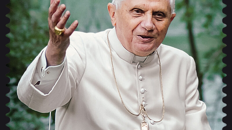 Roma: emissione francobollo su Papa Benedetto XVI